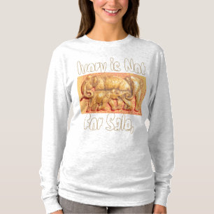 Ivory is not for sale Cool Elephant Family tees