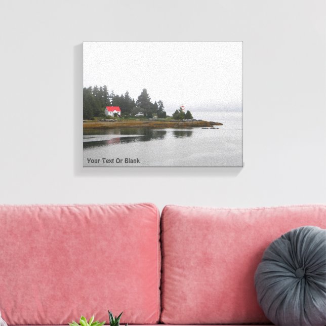Ivory Island Lightstation Canvas Print (Insitu(LivingRoom))