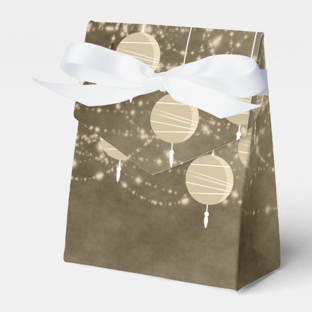 Ivory Lanterns Favour Box (Front Side)