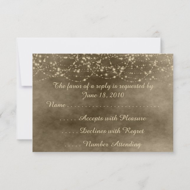 Ivory Lanterns RSVP Cards (Front)