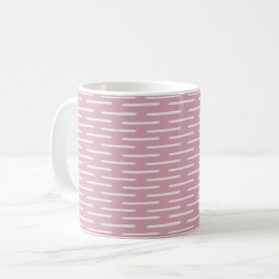 Ivory Lines on Pink Coffee Mug