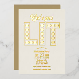 Ivory Luxe Let's Get Lit Retro Christmas Party