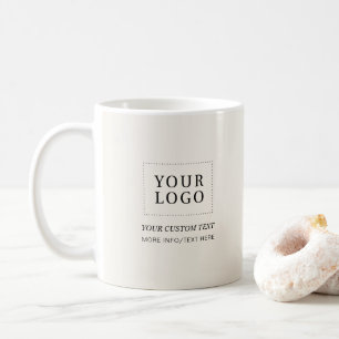 Ivory   Minimal Business Logo Promotional Coffee Mug