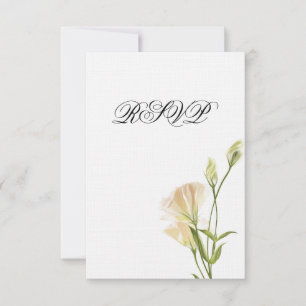 Ivory  MoonFlower RSVP Invitation