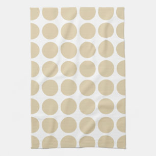 Ivory Neutral Dots Tea Towel