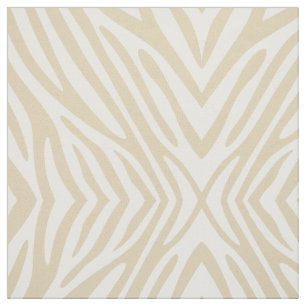 Ivory Neutral Zebra Fabric