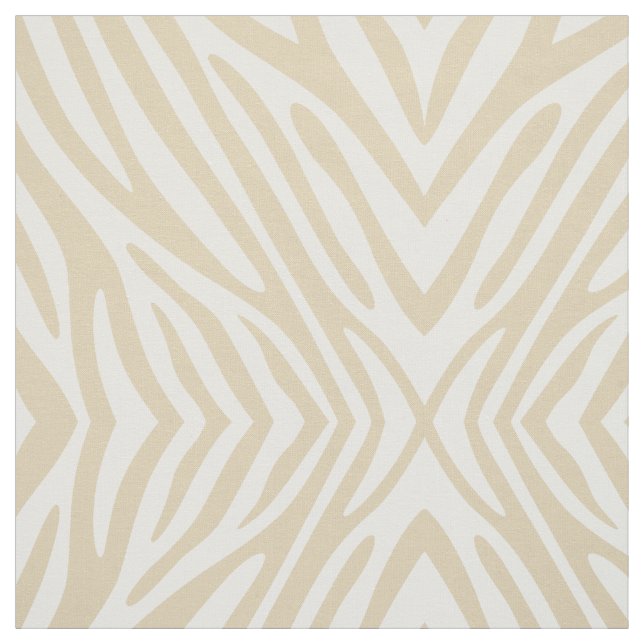 Ivory Neutral Zebra Fabric (Swatch)