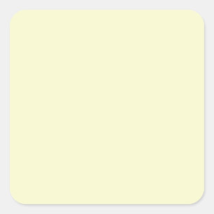 Ivory Off-White Solid Colour Background Template Square Sticker