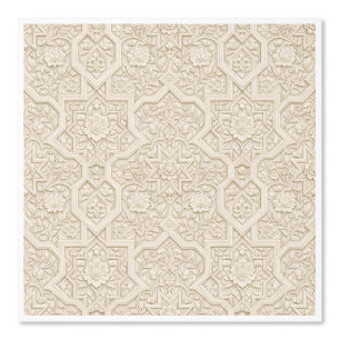 Ivory Palace Relief Persian Floral Geometric(D) Wallpaper