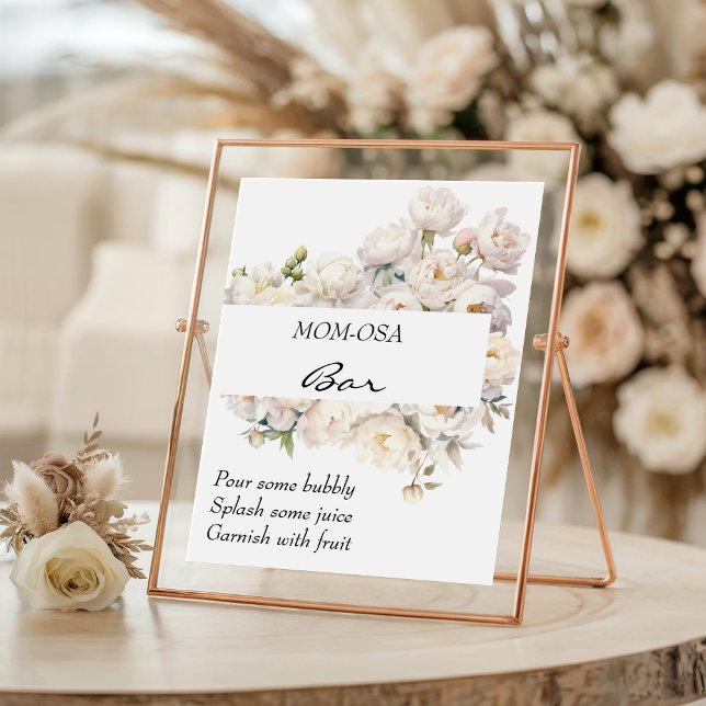 Ivory Peony Neutral Mum-osa Bar Sign (Creator Uploaded)