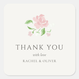 Ivory Petit Floral Wedding Sticker