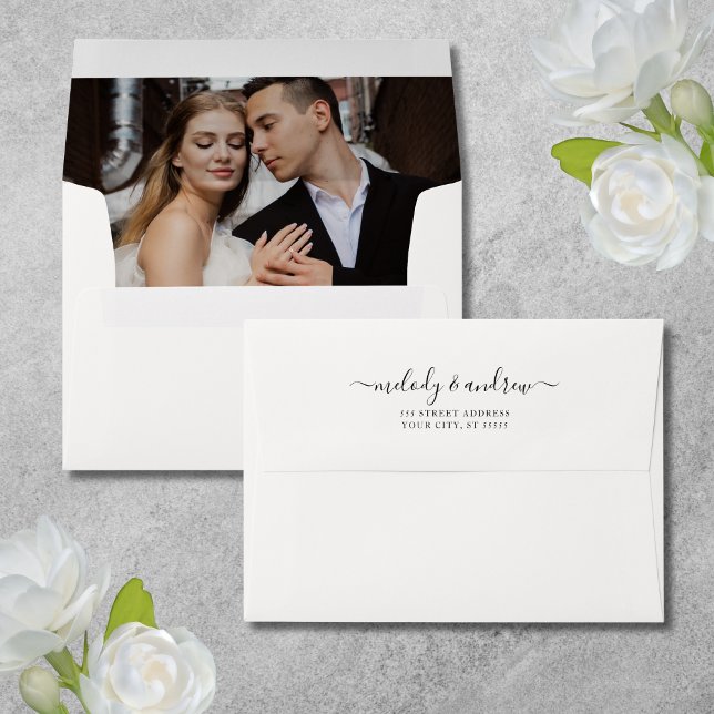 Ivory Photo Wedding Envelope (Ivory Photo Memorial Envelopes)