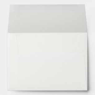 Ivory Plain Duo Color Wedding Envelope