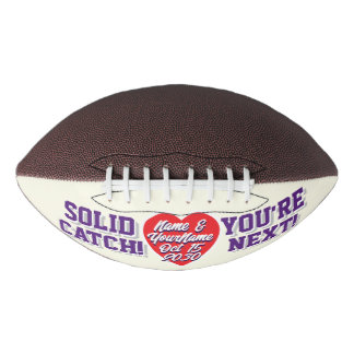 Ivory Purple & Red WEDDING Alternative Garter Toss American Football