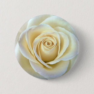 Ivory Rose 6 Cm Round Badge
