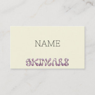 ivory skincare beauty business card