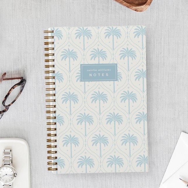 Ivory Sky | Palm Trellis Personalised Notebook (Creator Uploaded)