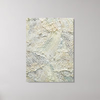Ivory Snake Skin Serpent Wall Decor Canvas Art