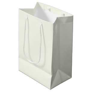 Ivory Solid Colour Medium Gift Bag