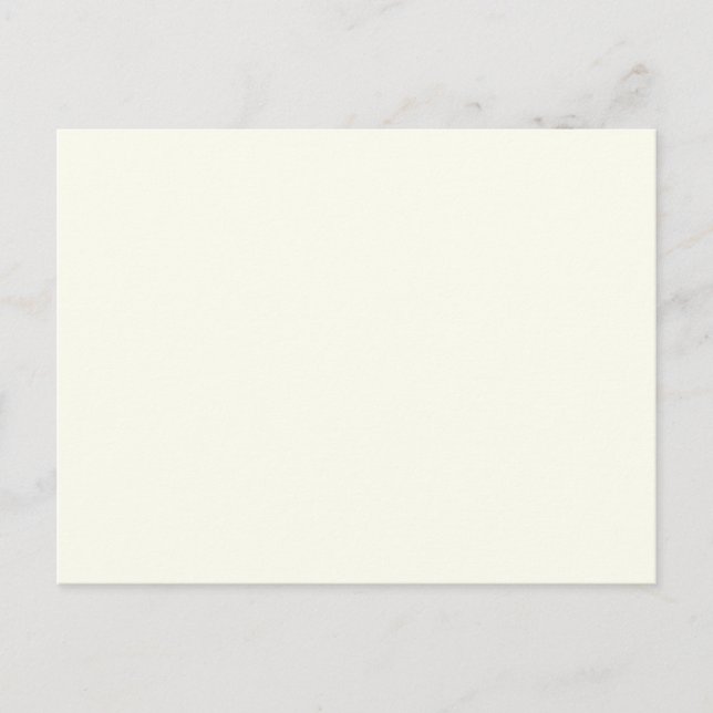 Ivory Solid Colour Postcard (Front)
