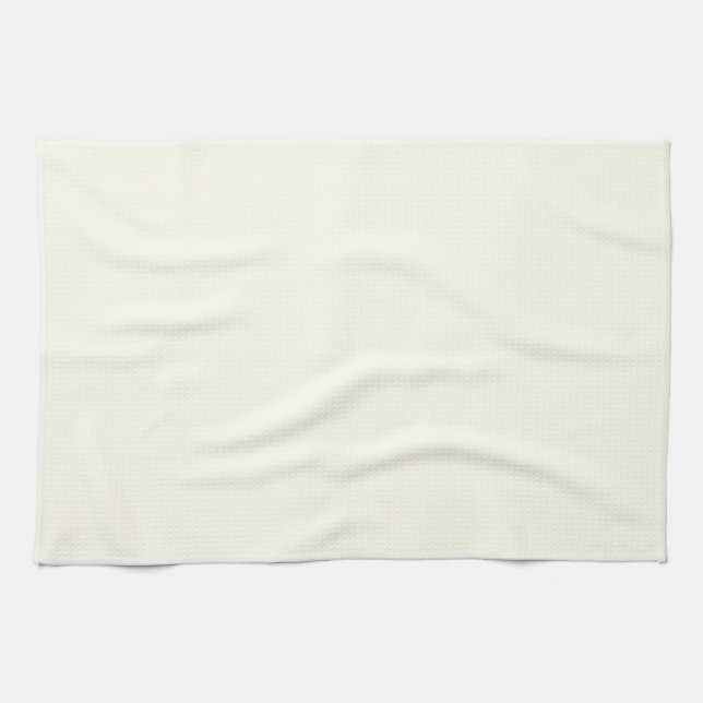Ivory Solid Colour Tea Towel (Horizontal)