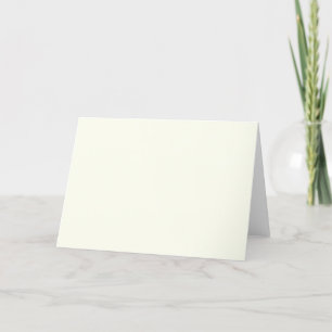 Ivory Solid Colour Thank You Card