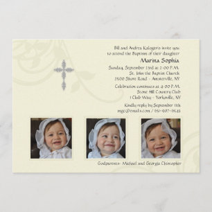 Ivory Splendour Photo Invitation