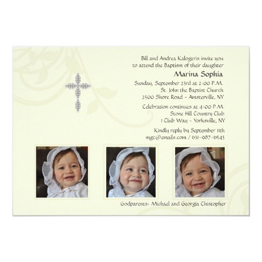 Ivory Splendour Photo Invitation