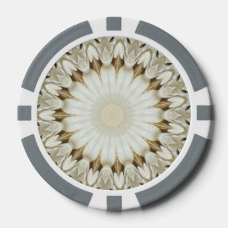 Ivory Starburst Poker Chips