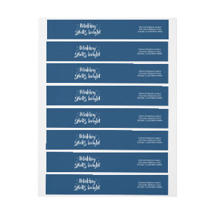 Ivory Starry Making Spirits Bright Holiday Wrap Around Label