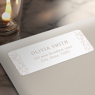 Ivory Vintage Ornate Classic return address