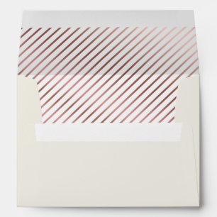Ivory Wedding Classic Dusty Rose Lined Envelope