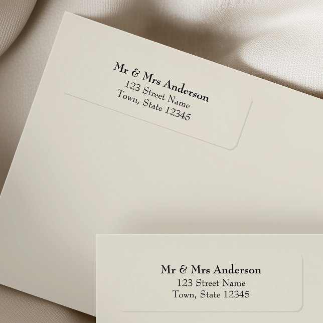 Ivory Wedding Return Address (Creator Uploaded)
