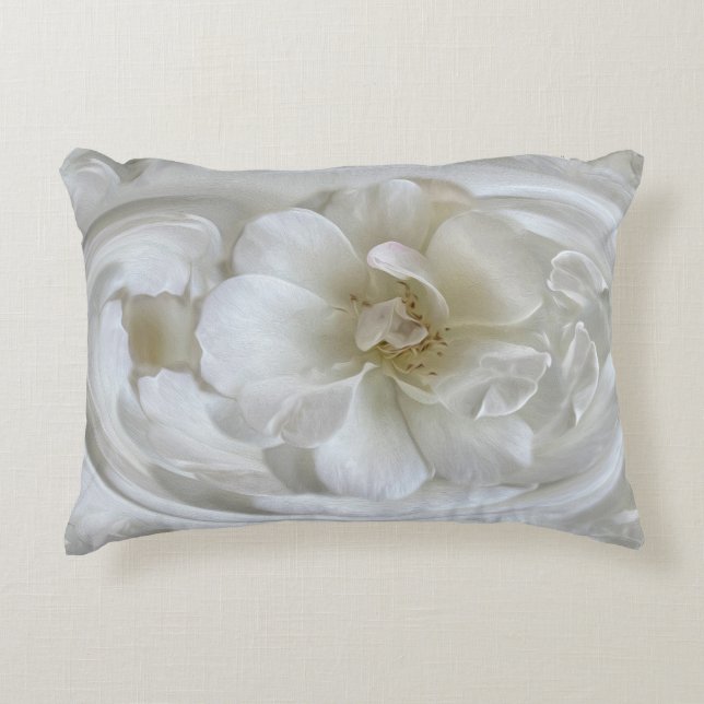 Ivory white decorative cushion (Front)