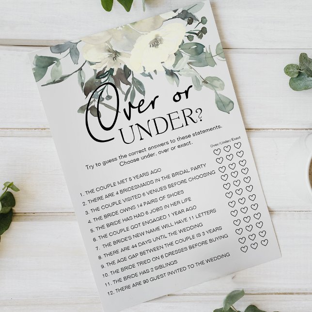 Ivory White Floral Game Over Under Flyer (Creator Uploaded)