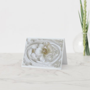 Ivory white holiday card