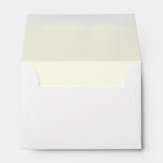 Ivory White Interior A6 Envelope