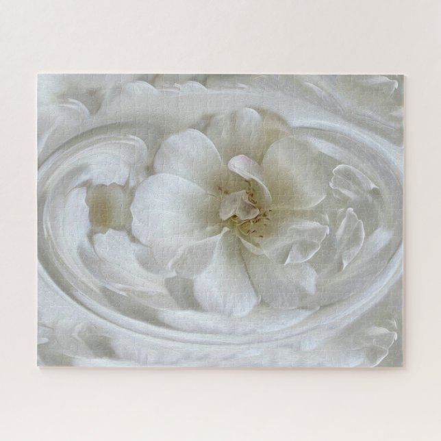 Ivory white jigsaw puzzle (Horizontal)