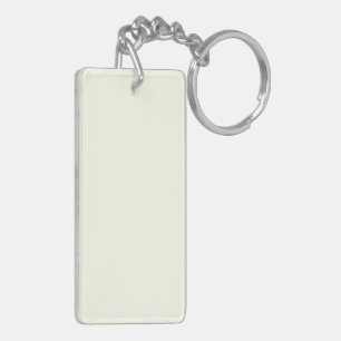 Ivory White Key Ring