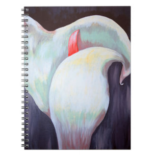 Ivory White Orchid With Lilac Lemon Hues Notebook