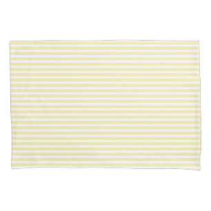 Ivory White Stripes Lines Patterns Elegant Cute Pillowcase
