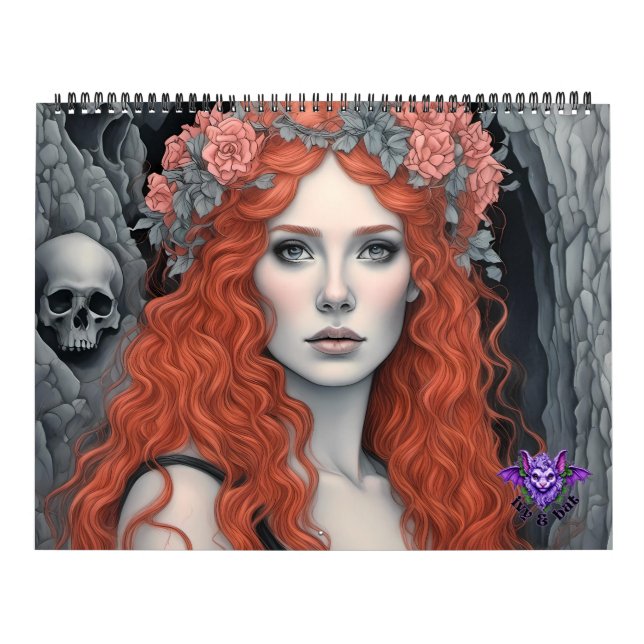 Ivy and Bat Collectable Fine Art  Calendar (Cover)