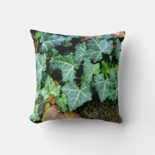 Ivy and field stone cushion