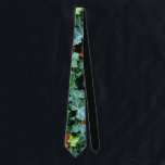 Ivy and field stone neck tie<br><div class="desc">Walk down the garden path - ivy and fieldstone wall</div>