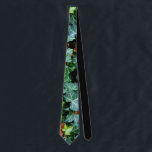 Ivy and field stone neck tie<br><div class="desc">Walk down the garden path - ivy and fieldstone wall</div>