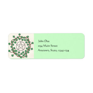 Ivy And Pentacle Return Address Label