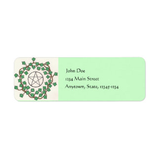 Ivy And Pentacle Return Address Label