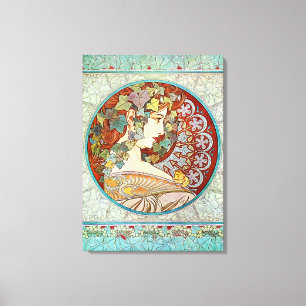 Ivy by Alphonse Mucha Canvas Print