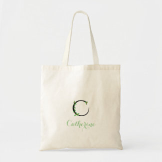 Ivy Design on Monogram C Tote Bag