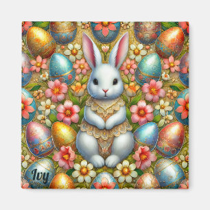 IVY ~ Easter Bunny and Eggs ~ Magnet
